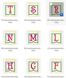 Crookshanks Font A-Z Applique Banner 4x4, 5x7 DIGITAL DOWNLOAD embroidery file ITH In the Hoop 0824