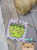 Fruit of the Spirit Kawaii Banner Pieces 4x4 DIGITAL DOWNLOAD embroidery file ITH In the Hoop 1124 01