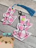 BIG VALUE Origami Animal SET #1 Fob snap tab, or eyelet key fob  set 4x4  DIGITAL DOWNLOAD embroidery file ITH In the Hoop 0225 01