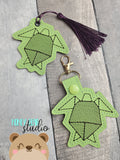 BIG VALUE Origami Animal SET #1 Fob snap tab, or eyelet key fob  set 4x4  DIGITAL DOWNLOAD embroidery file ITH In the Hoop 0225 01