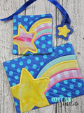 Stardust Starshine Applique Coaster Charm MUG RUG Set 4x4 5x7 DIGITAL DOWNLOAD embroidery file ITH In the Hoop 0624 01