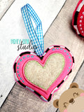 Wild Heart Applique Sachet Softie Plush Stuffies File for 4x4, 5x7 Plush DIGITAL DOWNLOAD embroidery file ITH In the Hoop 012401