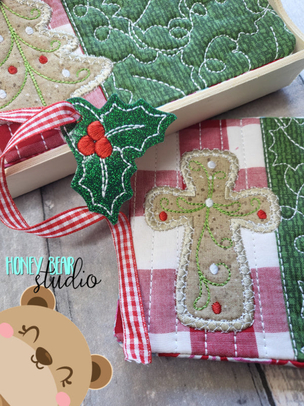 Sweet Christmas Cookie Applique Quilted MUG RUG Set 5x7 In the Hoop ...